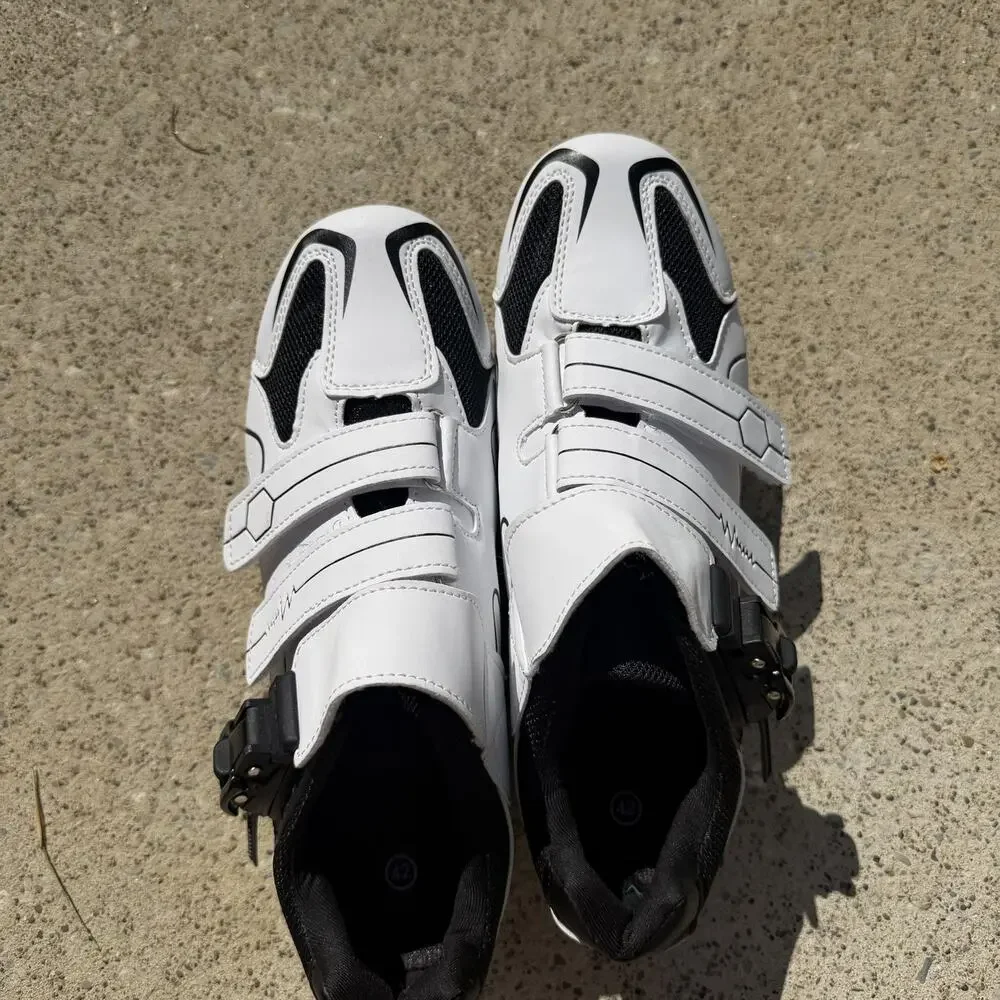 Cycling Shoes White/Black Size 42